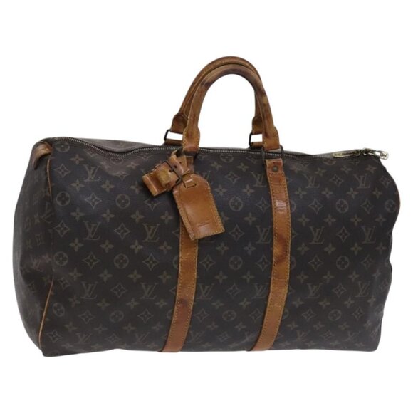 LOUIS VUITTON Monogram Keepall 50 Boston Bag M41426 LV Auth EC556 - Picture 1 of 15